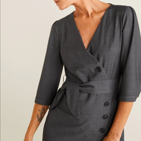 Mango Belt wrap dress - Picture 7 of 7